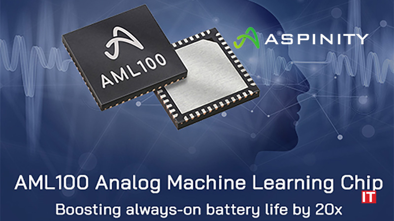 Aspinity Redefines Always-on Power Efficiency with First Analog Machine Learning Chip logo/IT Digest