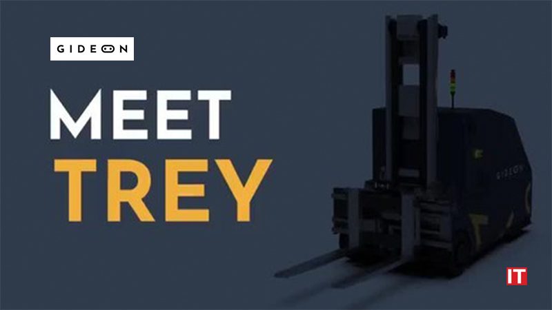 Gideon launches Trey_ the autonomous forklift for trailer loading and unloading logo/IT Digest