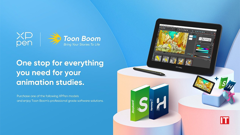 XPPen Launched Animation Student Bundles Cooperated with Toon Boom Animation_ World-leading Software Company logo/IT Digest