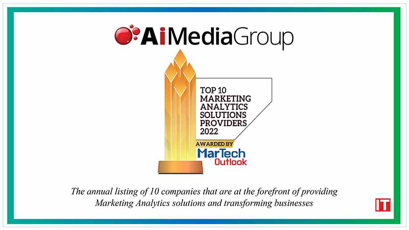 MarTech Outlook Magazine Recognizes Ai Media Group As A Top 10 Analytics Company logo/IT digest